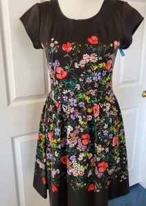 Floral knit dress